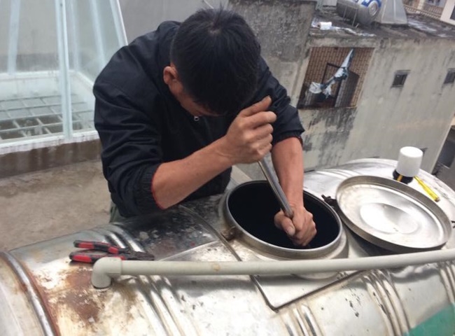 Vệ sinh bồn nước quận B&igrave;nh T&acirc;n quy tr&igrave;nh thực hiện